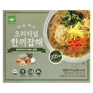 사옹원 바로먹는 한끼잡채 오리지널 210g, 3개