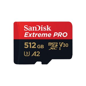 SanDisk Exteme Po 마이크로SD카드 200MB/s 512GB + SD어댑터, 1개