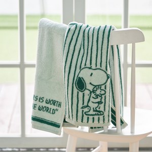 [Peanuts] 스누피 에버그린 타월 2P 세트, 2개