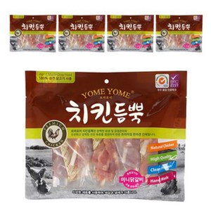 요미요미 강아지간식 치킨듬뿍 400g, 미니닭갈비, 5개