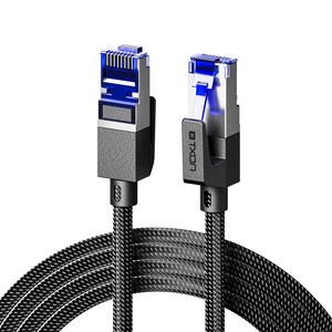 티엑스온 SFTP CAT.7 10Gbps 초고속 인터넷 기가 랜선 랜케이블, 1m, 1개, 블루