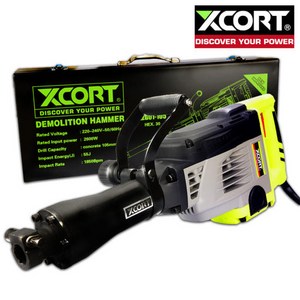 엑스코트 파쇄햄머 XZG01-105 강력형 파쇄함마 2600w 쁘레카 60 뿌레카 파괴해머 하스리 노미 다가네 포함, 1개