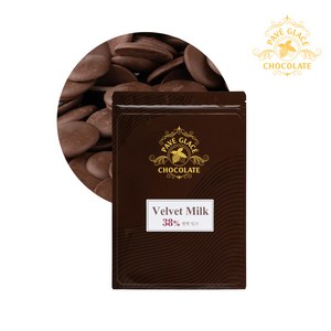 파베글라스 밀크 커버춰 리얼 초콜릿 38% Velvet Milk Couverture real Chocolate, 400g, 1개