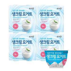 소와나무 생크림 요거트 85g x 16개입, 340g, 4개