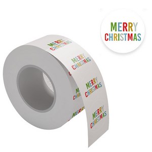 4.크리스마스 스티커 롤 38mm Mey Chistmas 500P