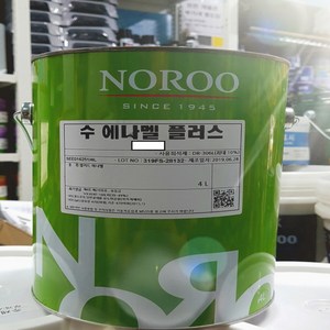 노루페인트 수에나멜플러스 4L 철재 목재 유성용 에나멜페인트, 회색 유광, 1개