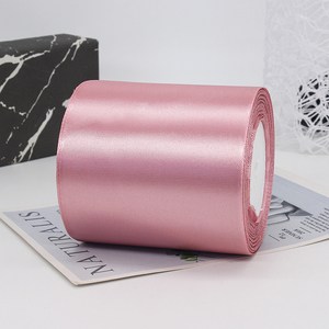 기본 새틴 공단 리본끈 100mm 22m, 75# 인디핑크