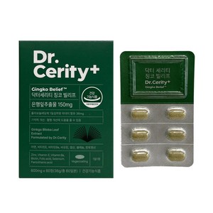 닥터세리티 징코빌리프 600mg x 60정, 1개