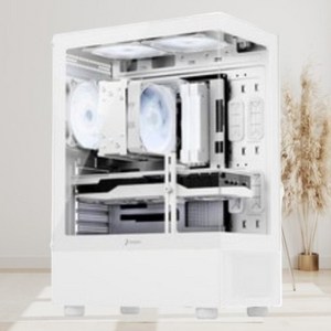 주연테크 2024 MARINE 라이젠5 라이젠 7000 시리즈 지포스 RTX 4070 SUPER, 화이트, D375F47S-W, 512GB, 16GB, Fee DOS