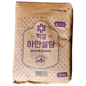 [CJ] [G] 백설 하얀설탕15kg, 1개, 15kg