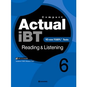 CompactActual iBT Reading Listening 6:10 Mini TOEFL Tests, 다락원