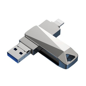 3in1 USB3.0 핸드폰 외장메모리 OTG C타입 아이폰 대용량 외장하드, 256GB