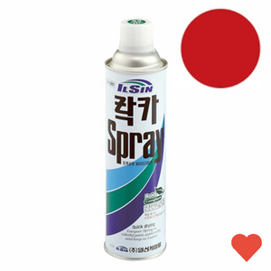 스프레이페인트 락카 뿌리는 페인트 레드 420ml, 1개