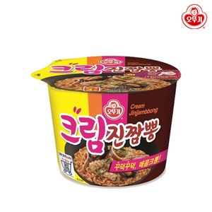 오뚜기 크림 진짬뽕 큰컵 105g, 6개