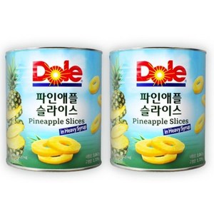 Dole 돌 파인애플 슬라이스 통조림 3.062kg, 3개