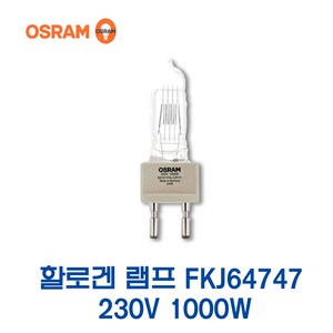 오스람 할로겐램프 FKJ 230V 1000W G22 (43275), 43275_FKJ_1000W, 1개