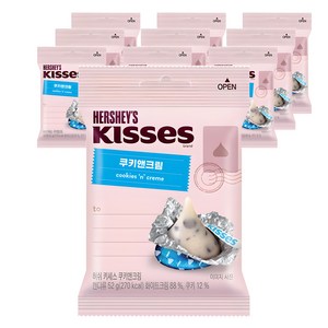 키세스 쿠키앤크림, 52g, 10개