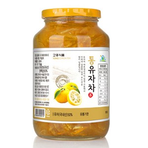 (고흥식품) 화학 첨가물이 없는 100% 통 유자차, 1kg, 1개입, 1개