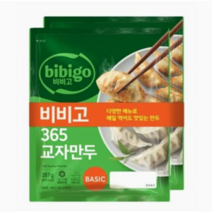 CJ제일제당 비비고 BASIC 365 교자만두, 6개, 287g