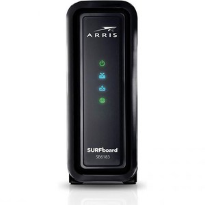 ARRIS SURFboad SB6183RB DOCSIS 3.0 16x4 기가비트 케이블 모뎀 Comcast Xfinity Cox Spectum 등 1Gbps 포트 400Mb, 1개