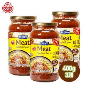 오뚜기프레스코 미트 스파게티소스, 600g, 3개