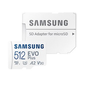 삼성전자 공식인증 정품 마이크로SD카드 EVO PLUS MB-MC256SA/KR, 512GB, 1개