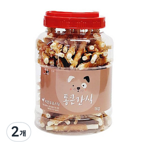 통큰간식 치킨우유스틱 1kg, 2개, 닭고기 + 우유 혼합맛