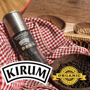 쉐프의 후추 캄보디아통후추 키럼 캄폿 프리미엄 블랙페퍼 그라인더 KIRUM PRIMIUM ORGANIC100% GR BLACK PEPPER 30G, 1개