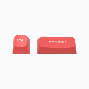 키크론 OSA 더블샷 PBT 키보드 교체용 커스텀 포인트 키캡 2pcs Red 레드 컬러 ESC ENTER, 단품, 단품