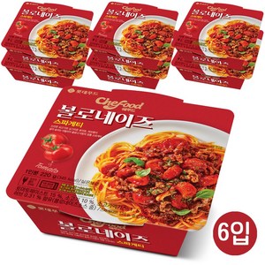 Chefood 볼로네이즈 스파게티 220gx6, 220g, 6개