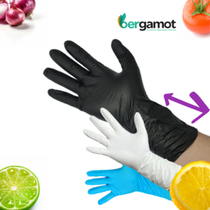 손목긴 두꺼운 니트릴 라텍스프리 고무장갑 100매 Long Black Nitrile Glove 30cm, 1개, 소(S), 블랙