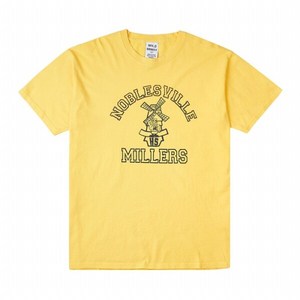 [와일드 동키] [라벨루쏘] 공용 노블스빌 반팔 티셔츠 T NOBLESVILLE STONE WASHED YELLOW