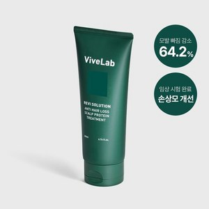 바이브랩 리바이 솔루션 안티 헤어 로스 스칼프 프로틴 트리트먼트, 1세트, 200ml