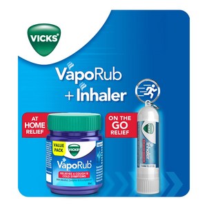 Vicks Value Combo Pack of Vapoub & Inhale (0.5ml), 1개, 50ml