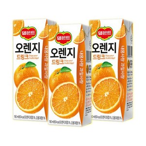 델몬트 드링크팩 오렌지, 190ml, 64개