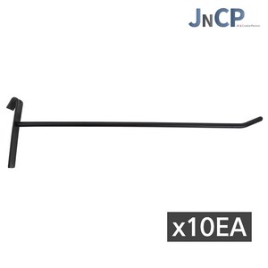 JNCP 휀스망 일선후크 10EA 후크 고리 악세사리 걸이 진열 메쉬망 네트망 철망, 1세트, 블랙(25cm)x10EA