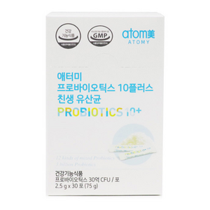 애터미 10플러스 프로바이오틱스 유산균, 75g, 2개