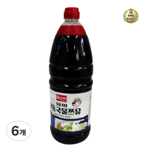 화미 우동국물쯔유 15배, 2kg, 6개