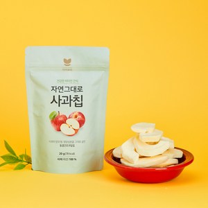 아이보리 자연그대로 사과칩, 1개, 20g