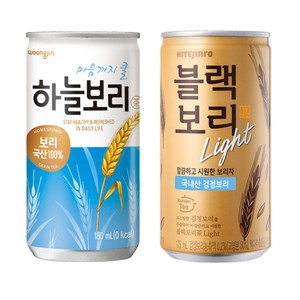 [웅진]하늘보리 180mlx(30캔)+블랙보리175mlx(30캔), 60개, 180ml