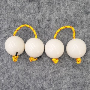 아살라토 양손 한 세트 리듬 타악기 50mm 지름 파치카 쉐이커 카쉬카, 화이트, 옐로우, 1개