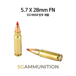 실물기반의 5.7 X 28mm FN SS196SR 더미탄(모형탄 모형총알 5.7mm FN FN P90), 1개