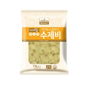 [칠갑농산] 아소미 수제비 2kg x 6봉(1박스), 6개