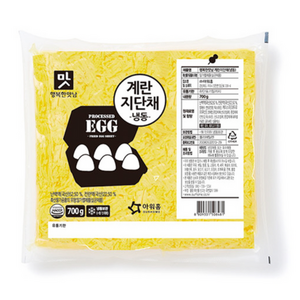 아워홈 계란지단채(냉동)700g 행복한 맛남 고명 지단 키토김밥, 700g, 10개