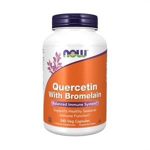 나우푸드 NowFoods Quecetin with Bomelain 브로멜라인 함유 케르세틴 베지캡슐 240개입, 240정, 1개