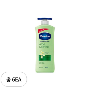 바세린 인텐시브 케어 알로에 수드 로션, 400ml, 6개