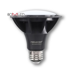 LED PAR30 확산형 15W LOW플리커 프리 블랙 MEGAMAN 2년보증, 전구색, 1개