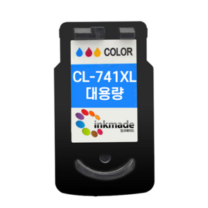 캐논 PG-740XL CL-741XL 대용량 재생잉크 MG3670 MG3570 MX537 MX477 MG2270 MG2170 MX397 TS5170 MG4270, 2. 칼라대용량재생잉크, 1개