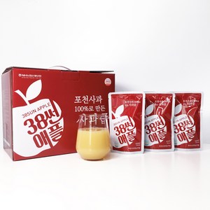 38sunapple 38썬애플 100% 포천 사과즙, 120ml, 100개