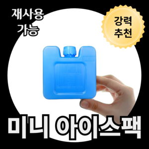 트렌드태그 미니 아이스팩 7X7 100ml 캠핑 이유식 보냉백, 1세트, 5개